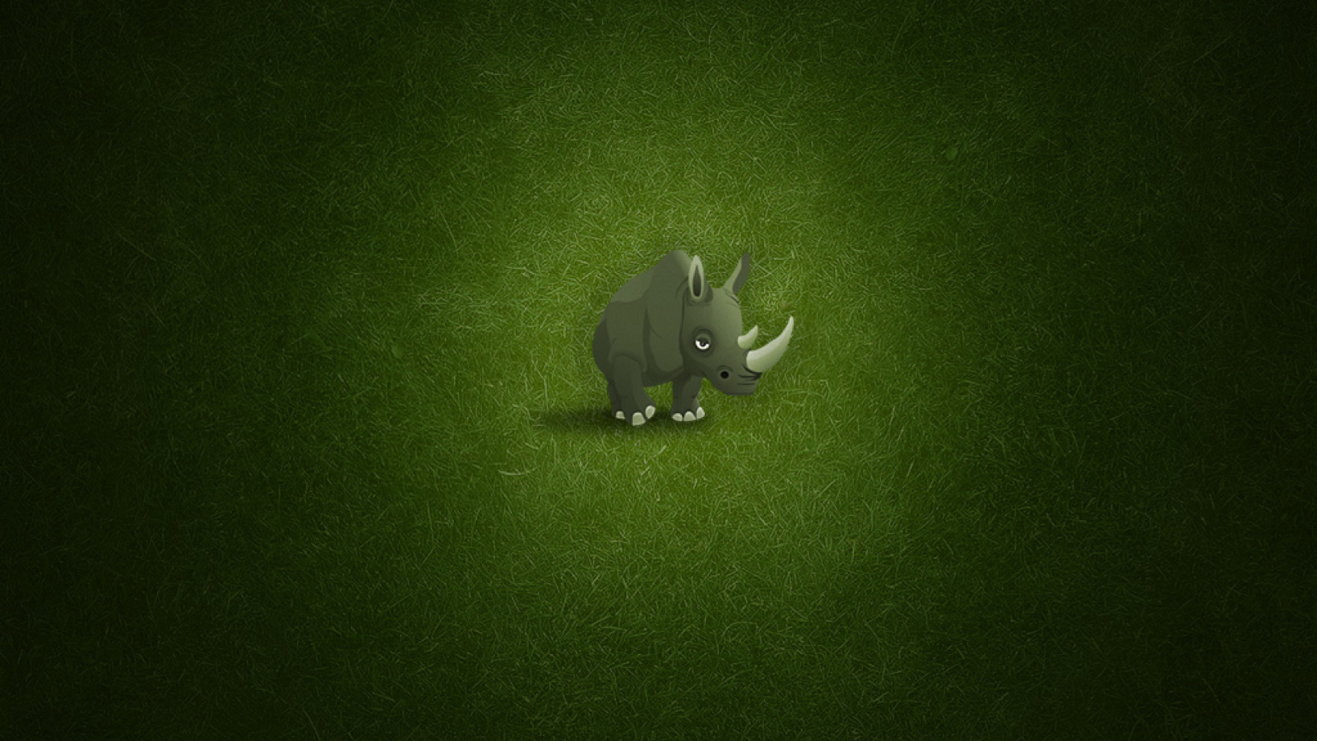 Обои Cute Rhino 1920x1080