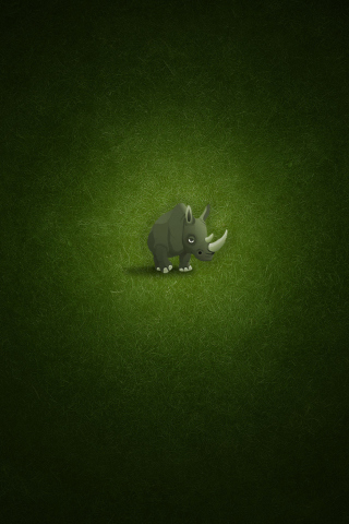 Sfondi Cute Rhino 320x480