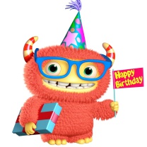 Обои 3d Cute Monster 208x208