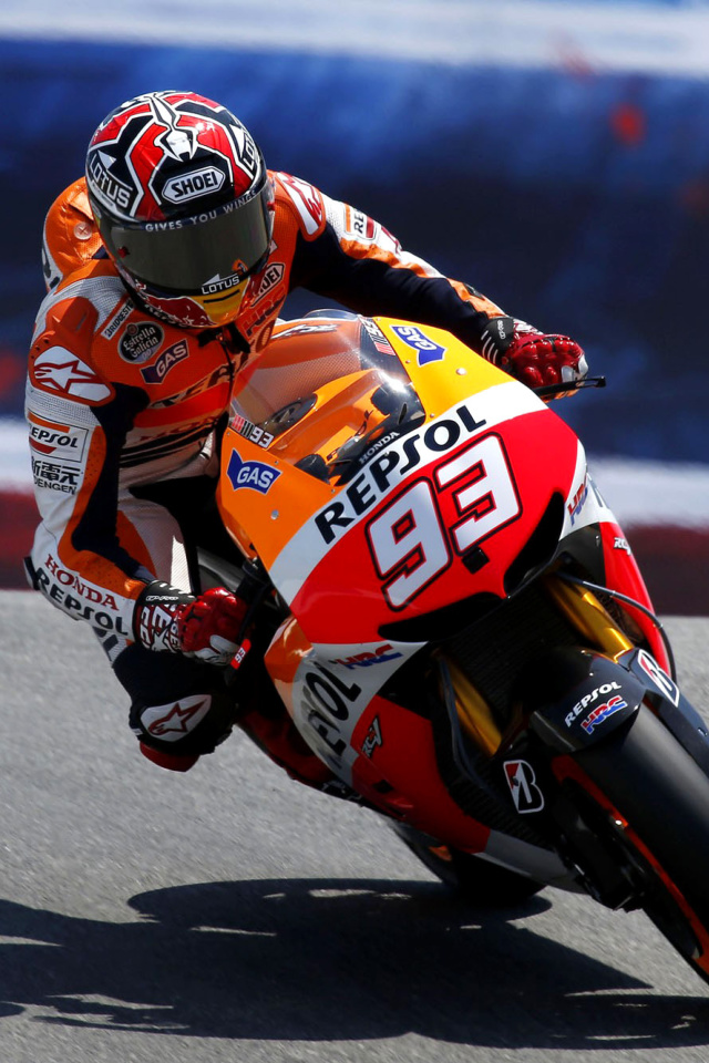 Fondo de pantalla Repsol Honda MotoGP 640x960