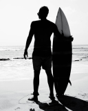 Fondo de pantalla Bali Indonesia surfing 128x160