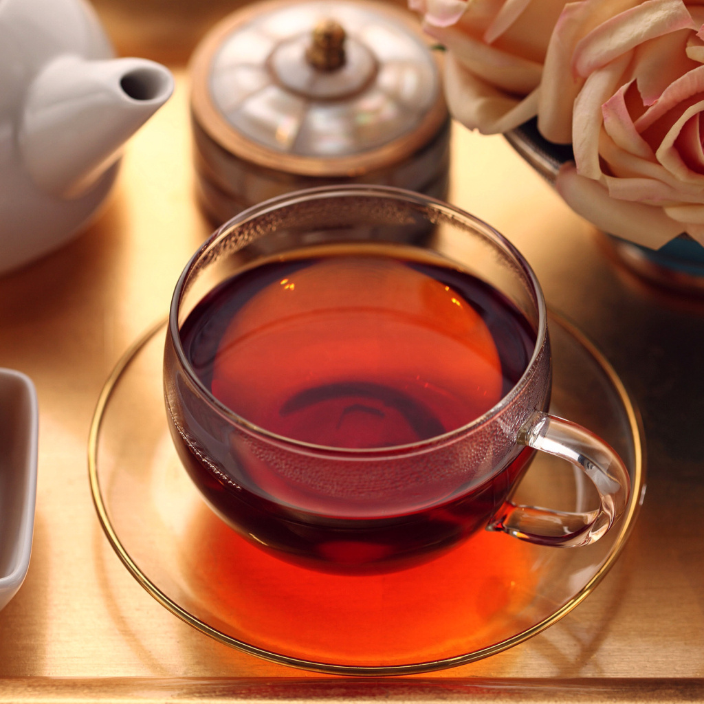 Fondo de pantalla Breakfast with biscuits and tea 1024x1024