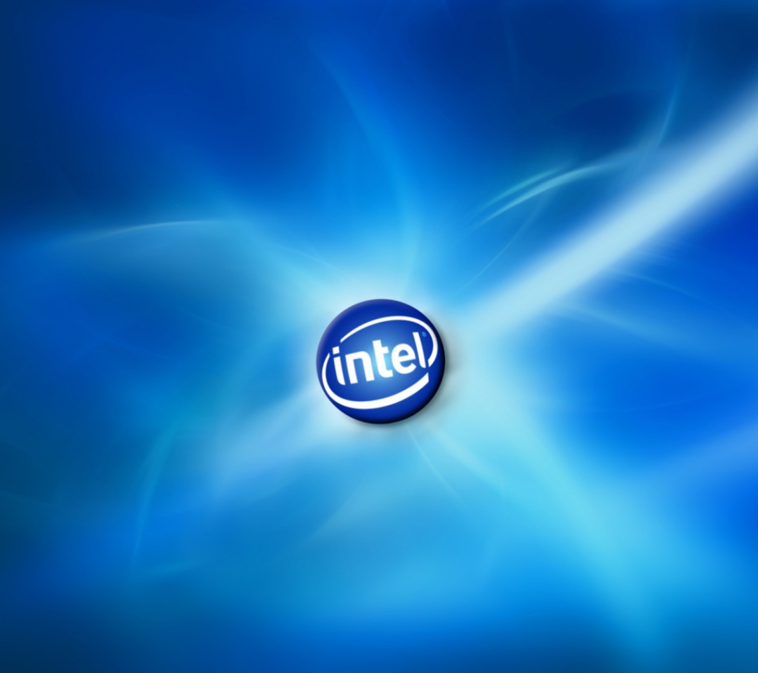 Fondo de pantalla Blue Intel 1080x960