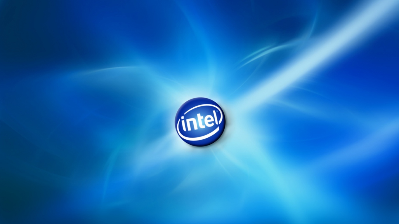 Sfondi Blue Intel 1366x768