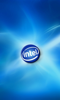 Fondo de pantalla Blue Intel 240x400