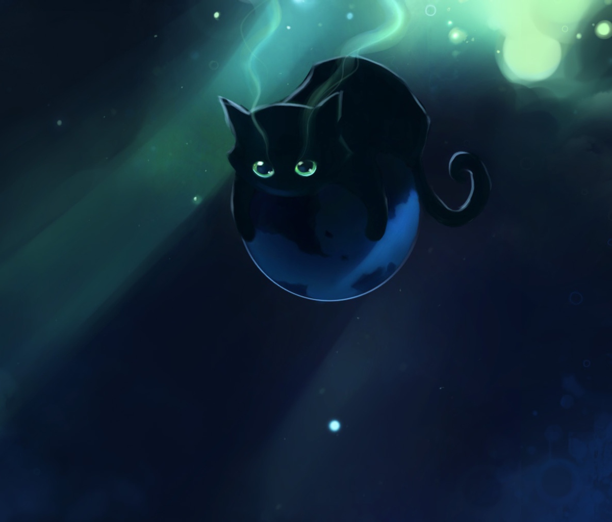 Space Cat wallpaper 1200x1024