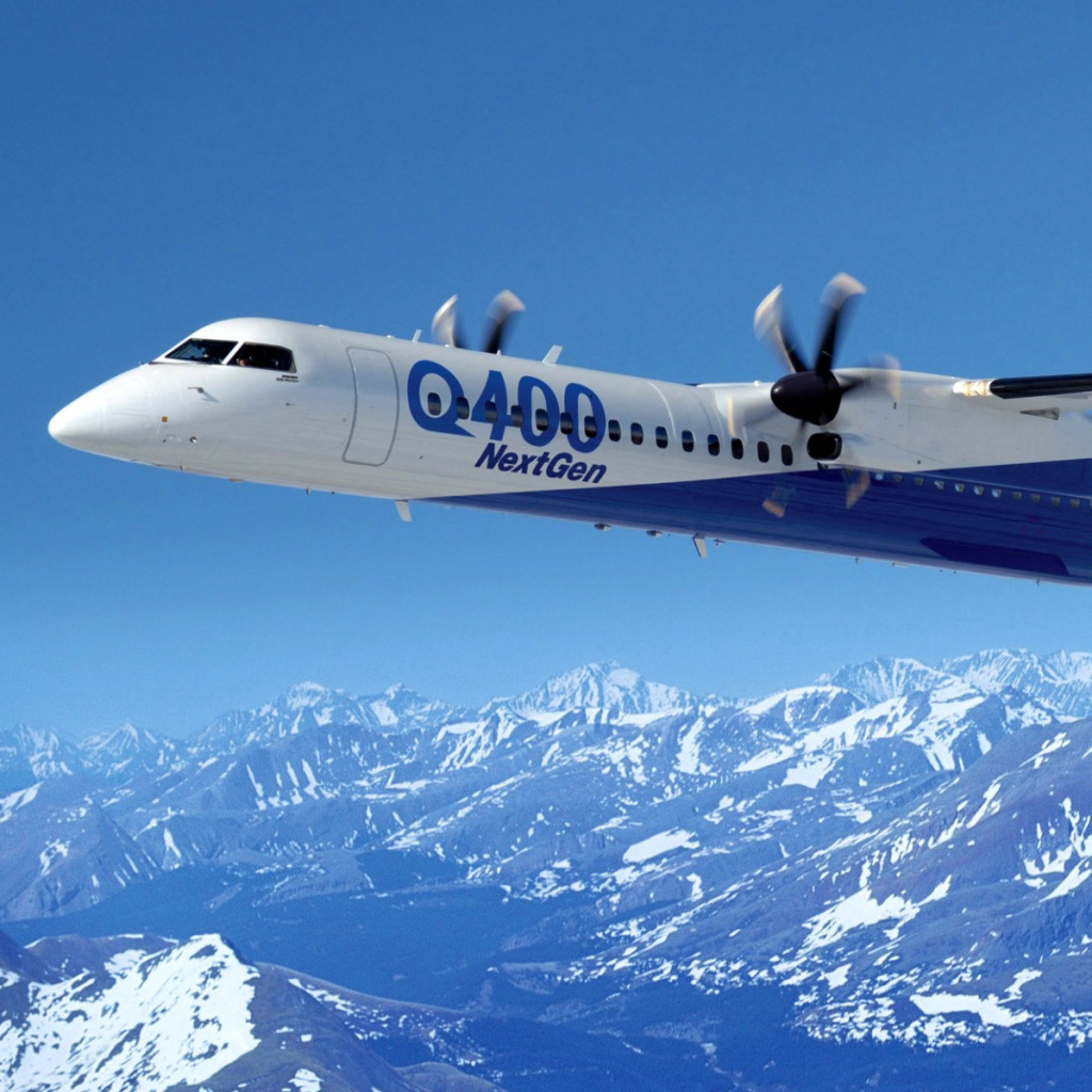 Das Bombardier Dash 8 Q400 NextGen Wallpaper 1024x1024