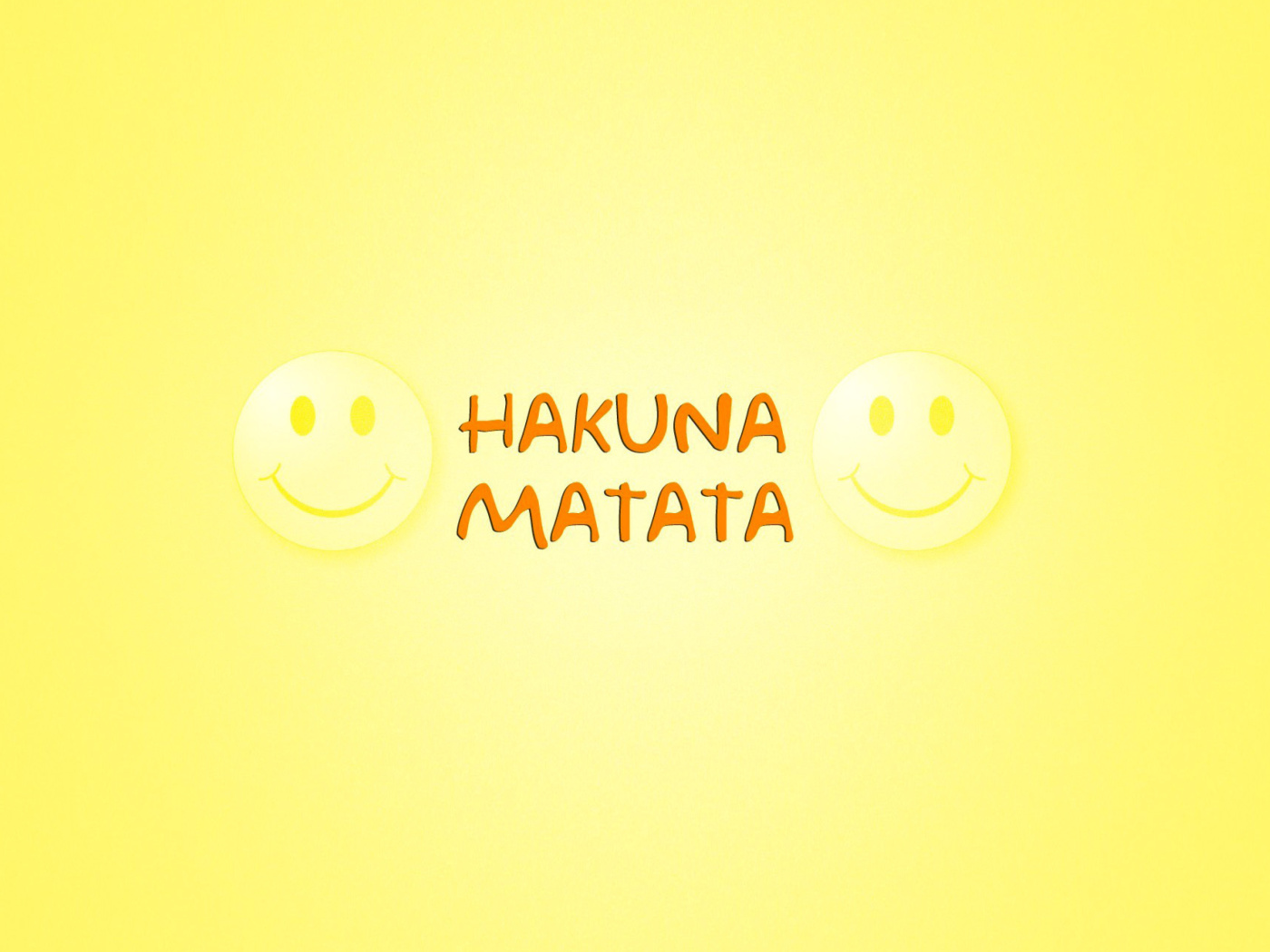 Fondo de pantalla Hakuna Matata 1400x1050
