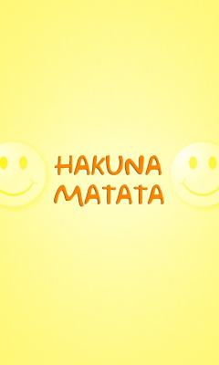 Das Hakuna Matata Wallpaper 240x400