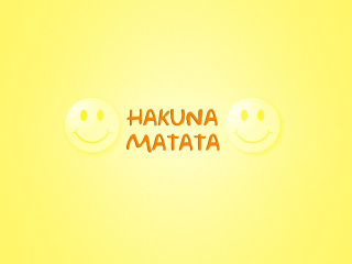 Fondo de pantalla Hakuna Matata 320x240