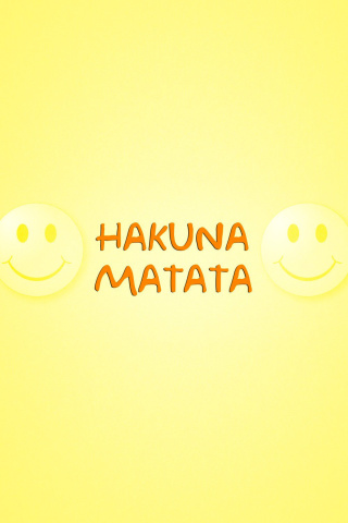 Fondo de pantalla Hakuna Matata 320x480