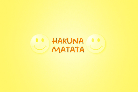 Das Hakuna Matata Wallpaper 480x320