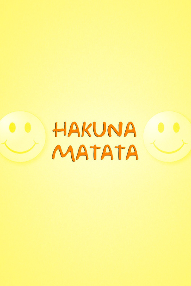 Das Hakuna Matata Wallpaper 640x960