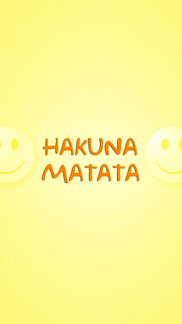 Das Hakuna Matata Wallpaper 750x1334