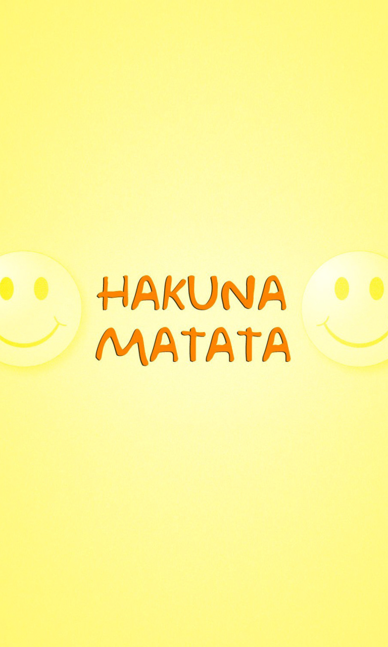 Das Hakuna Matata Wallpaper 768x1280