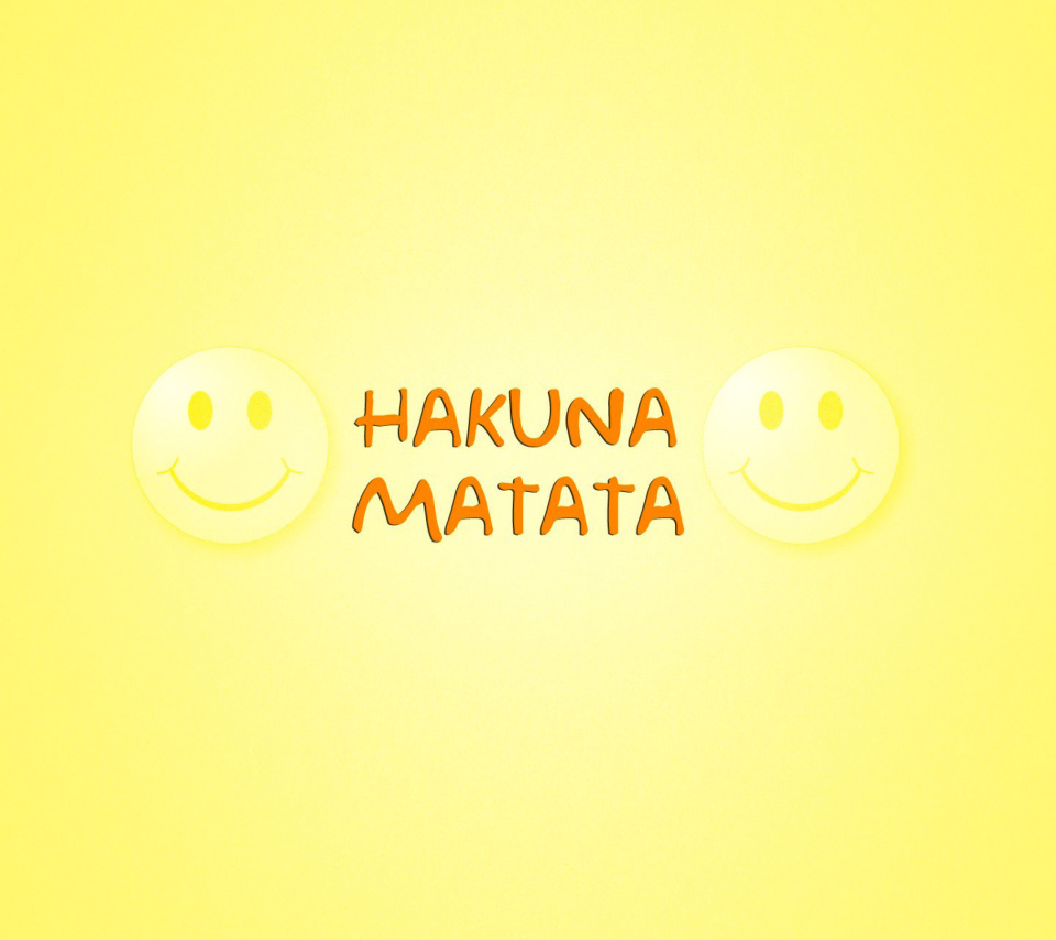 Das Hakuna Matata Wallpaper 960x854