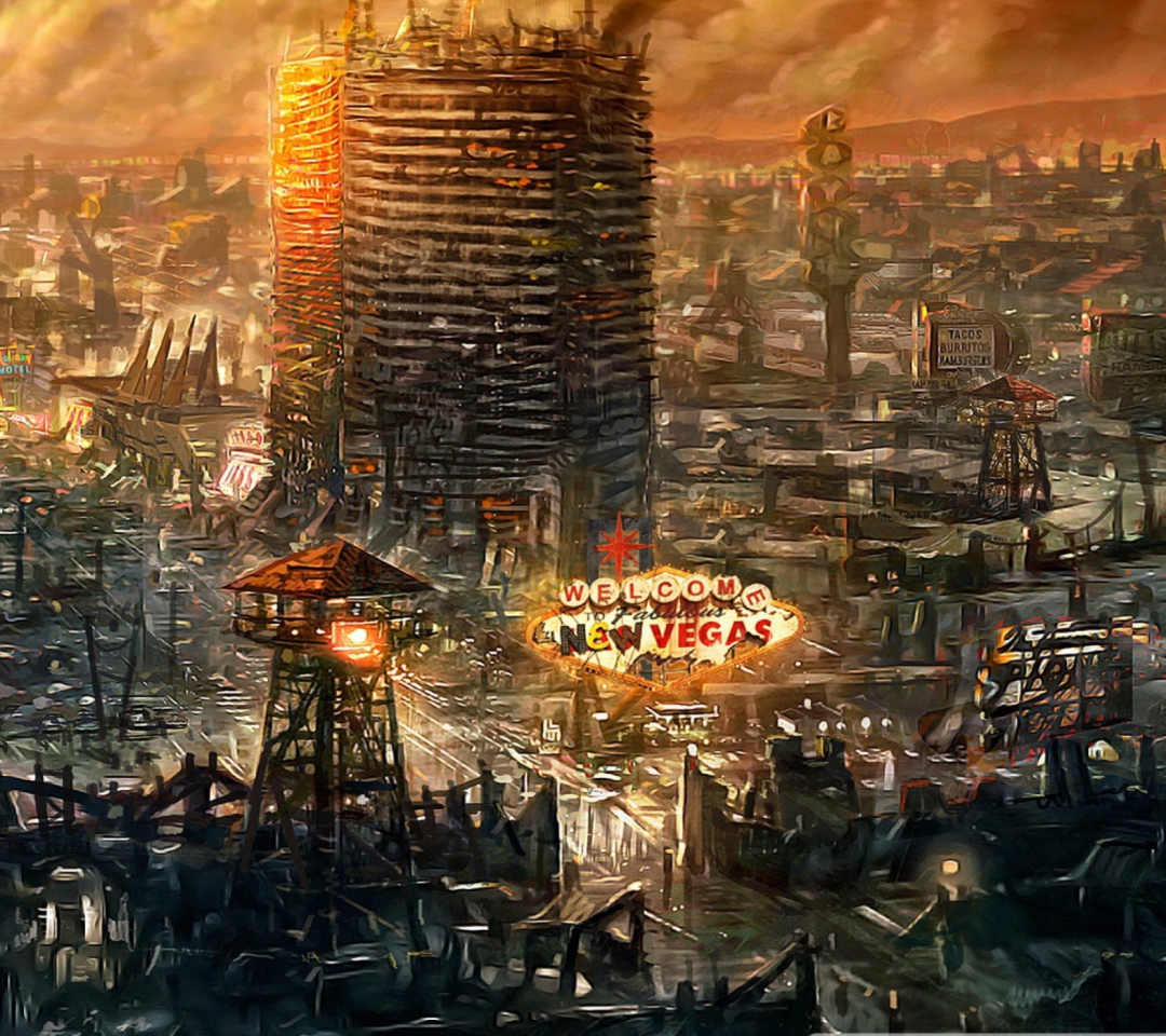 Das Fallout New Vegas Wallpaper 1080x960
