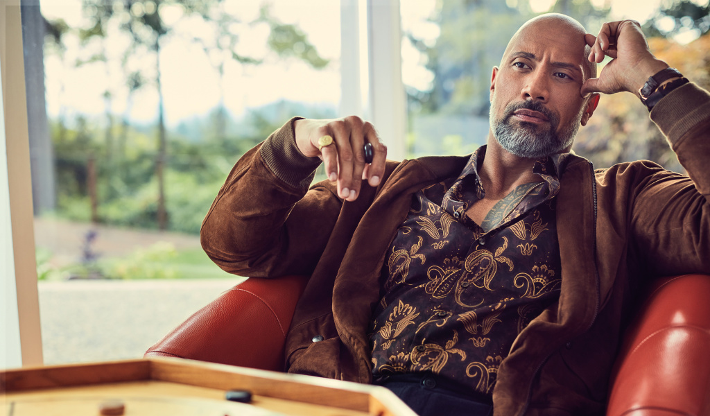 Dwayne Johnson The Rock Instyle wallpaper 1024x600