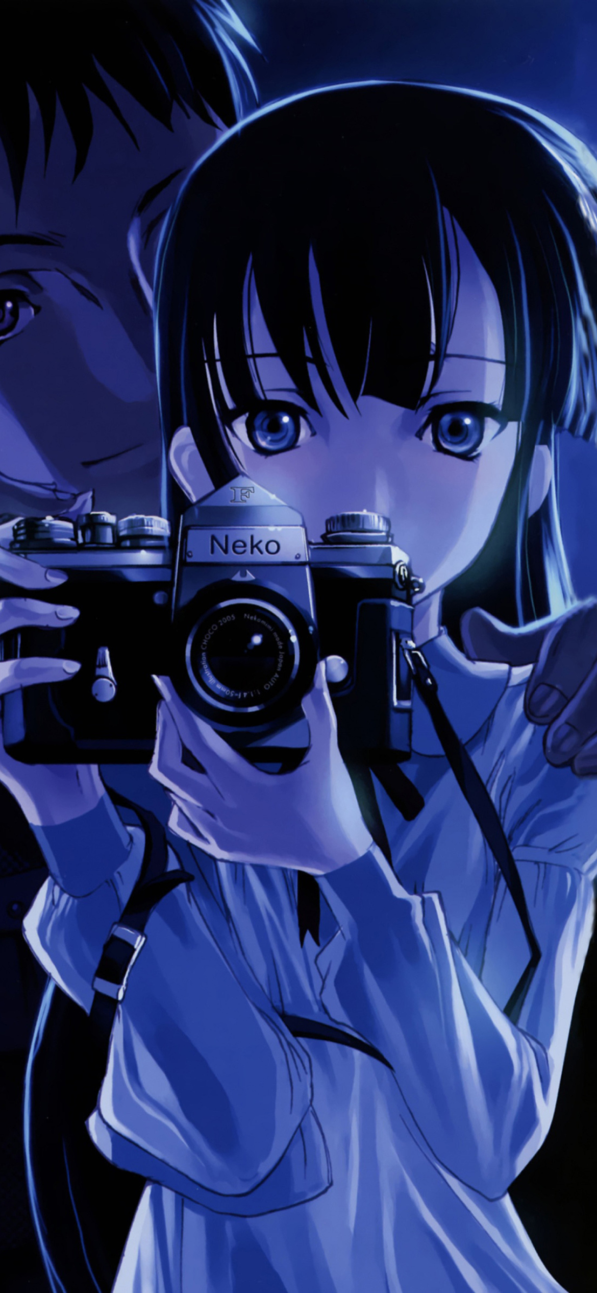 Anime Girl With Vintage Photo Camera screenshot #1 1170x2532