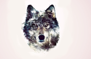 Free Wolf Art Picture for Android, iPhone and iPad
