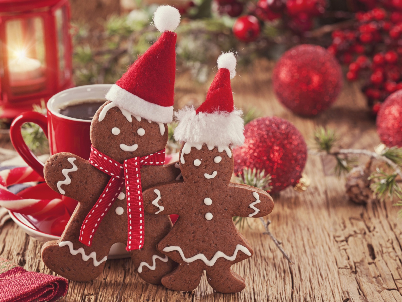 Обои Christmas Gingerbreads 1600x1200