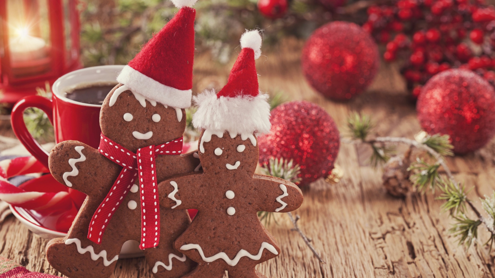 Das Christmas Gingerbreads Wallpaper 1920x1080