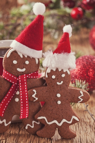 Fondo de pantalla Christmas Gingerbreads 320x480