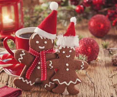 Sfondi Christmas Gingerbreads 480x400
