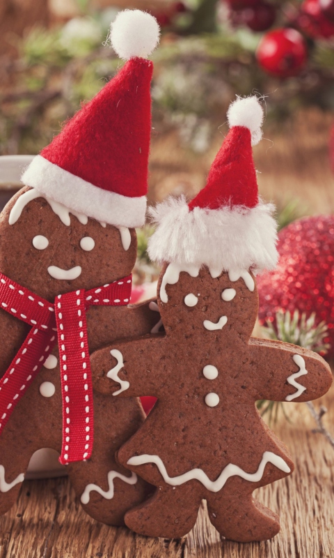 Sfondi Christmas Gingerbreads 480x800