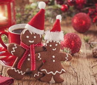 Christmas Gingerbreads papel de parede para celular para HP TouchPad