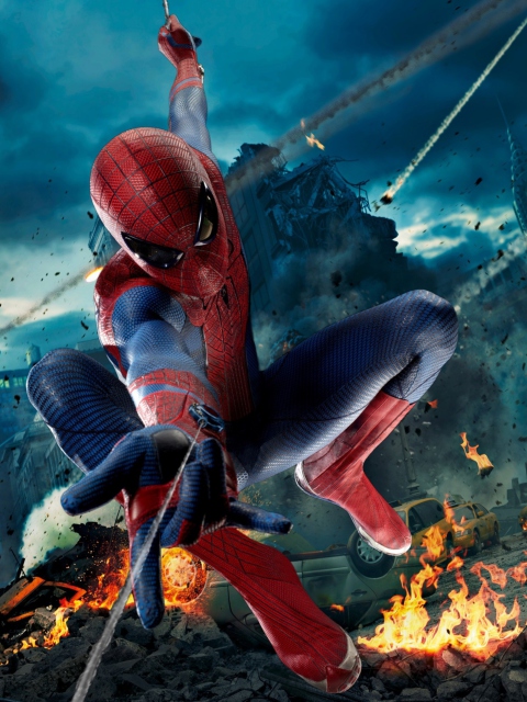 Avengers Spiderman wallpaper 480x640
