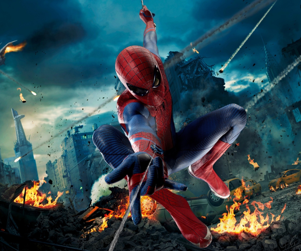 Fondo de pantalla Avengers Spiderman 960x800