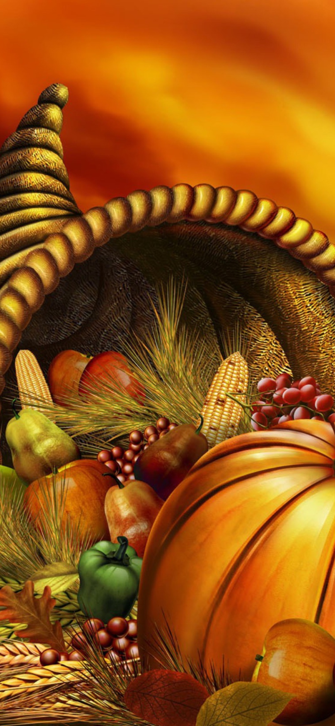 Thanksgiving Pumpkin wallpaper 1170x2532