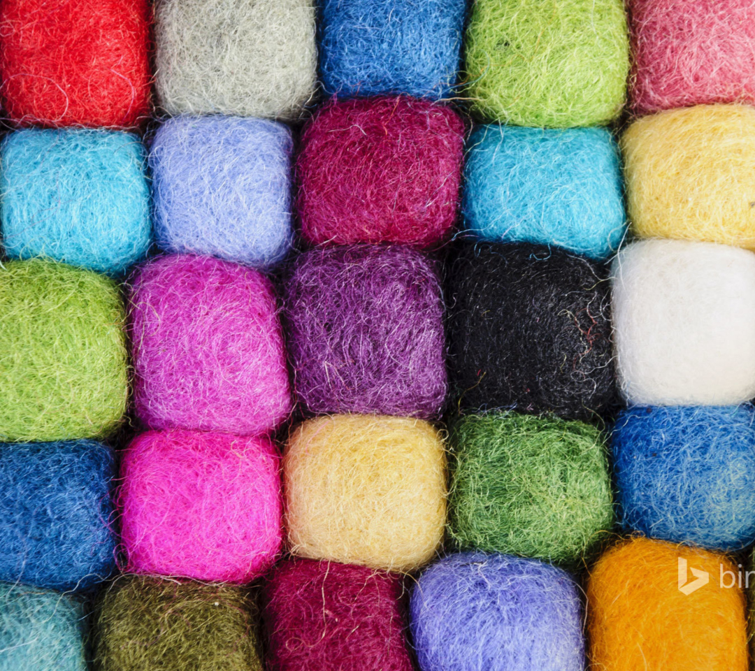 Das Colorful Wool Wallpaper 1080x960