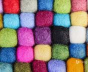 Fondo de pantalla Colorful Wool 176x144