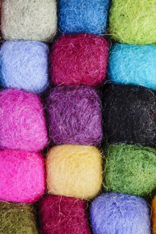 Colorful Wool wallpaper 320x480