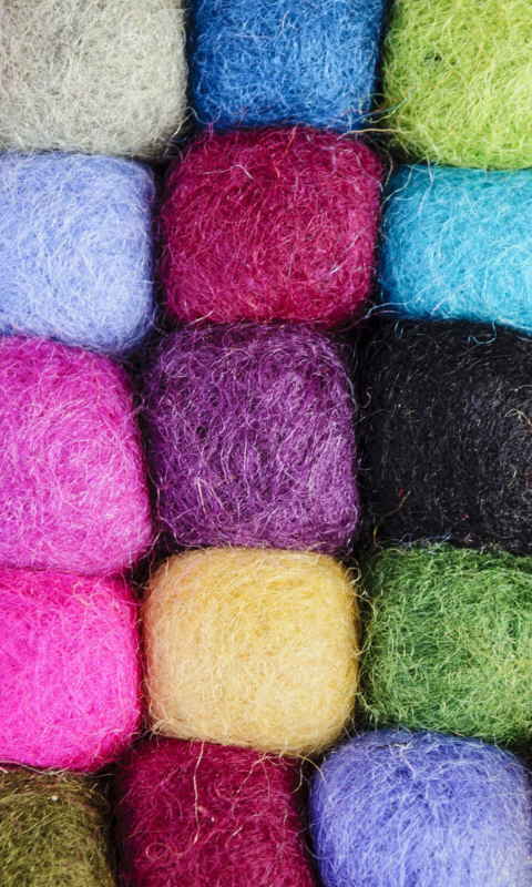 Colorful Wool wallpaper 480x800