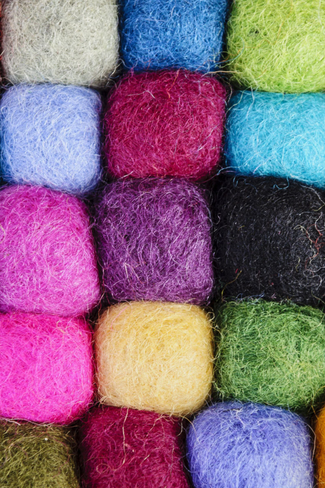 Colorful Wool wallpaper 640x960