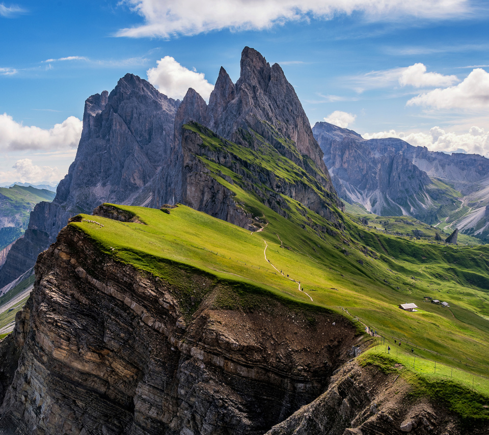 Parco Naturale Puez Odle Dolomites South Tyrol in Italy wallpaper 960x854