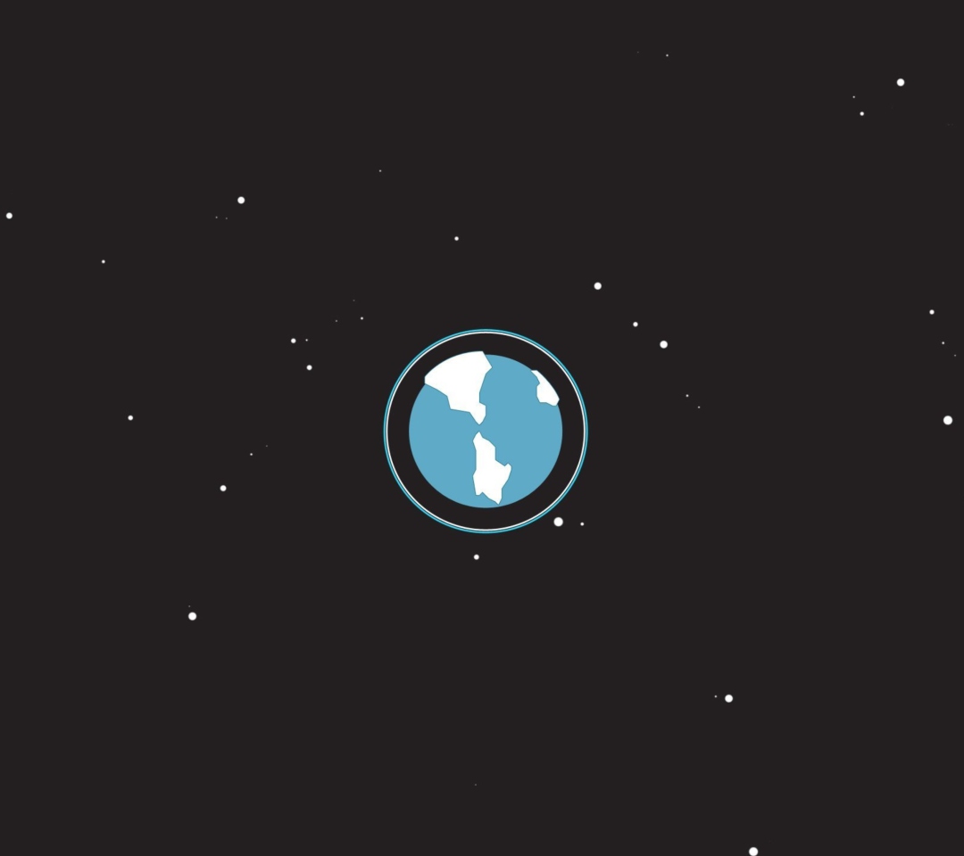 Das Earth Orbit Illustration Wallpaper 1080x960