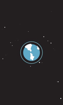 Fondo de pantalla Earth Orbit Illustration 240x400
