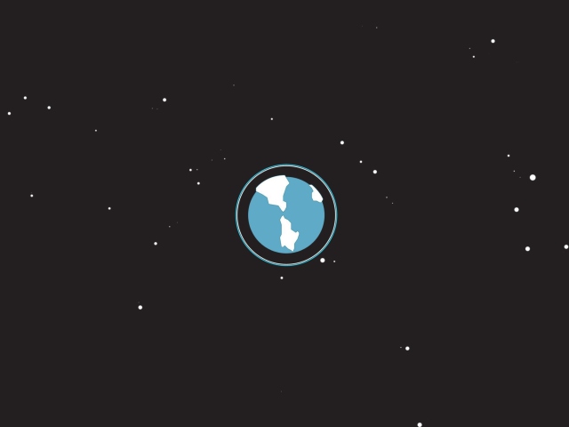 Earth Orbit Illustration wallpaper 640x480