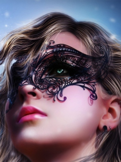 Girl Wearing Mask screenshot #1 240x320