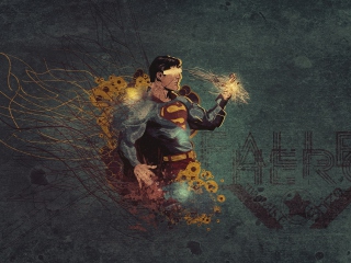 Das Superman Wallpaper 320x240
