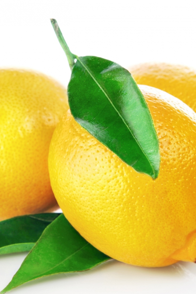 Lemons Close Up wallpaper 640x960