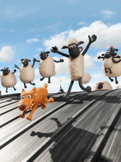Das Shaun the Sheep Movie Wallpaper 240x320