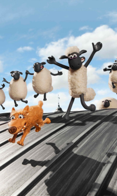 Das Shaun the Sheep Movie Wallpaper 240x400