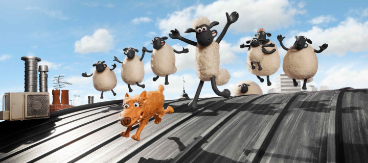 Das Shaun the Sheep Movie Wallpaper 720x320