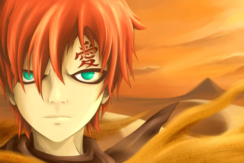 Gaara, Naruto Fanfiction screenshot #1 480x320