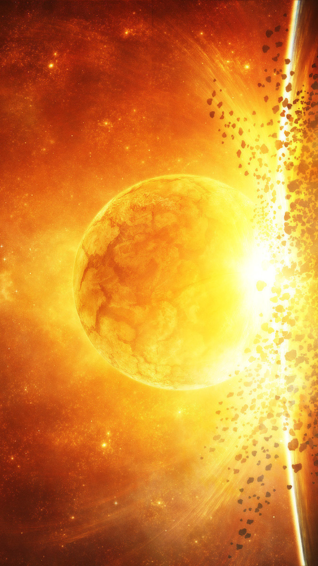 Fire Planet wallpaper 1080x1920